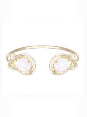 NWT Kendra Scott Andy Cuff Bracelet in White